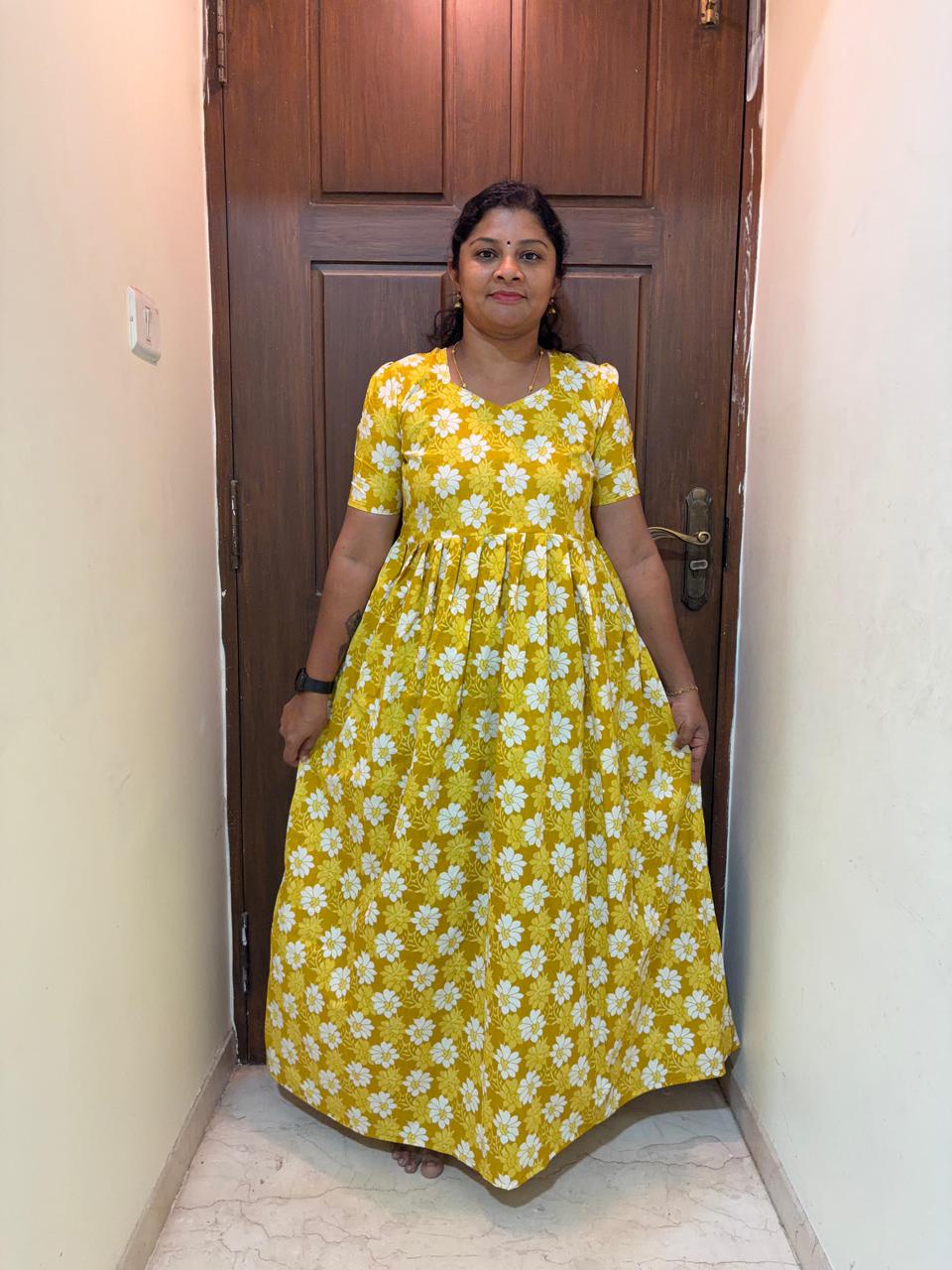 MFS038 Peacock maxi frock