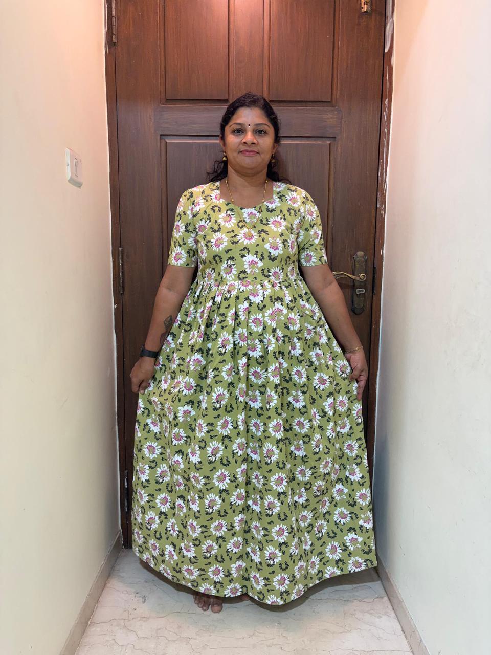 MFS039 Peacock maxi frock