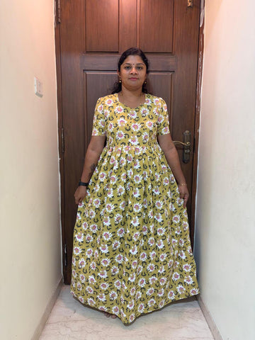 MFS040 Peacock maxi frock