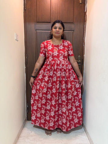 MFS041 Peacock maxi frock