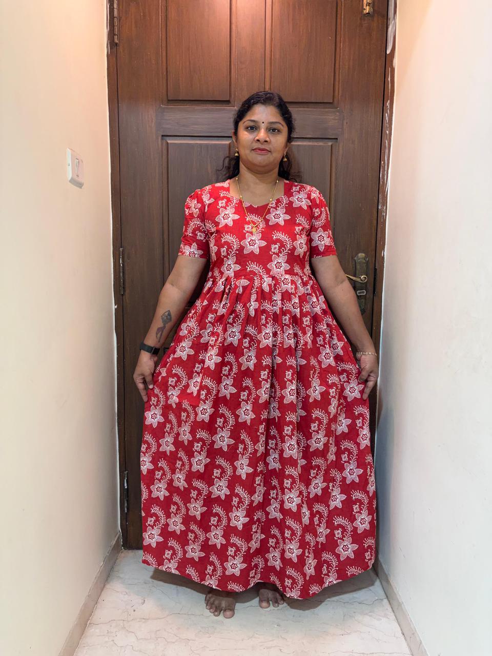 MFS041 Peacock maxi frock