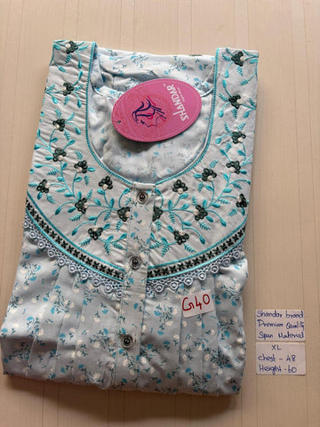 CSS022 Height Shandar Spun Nighty