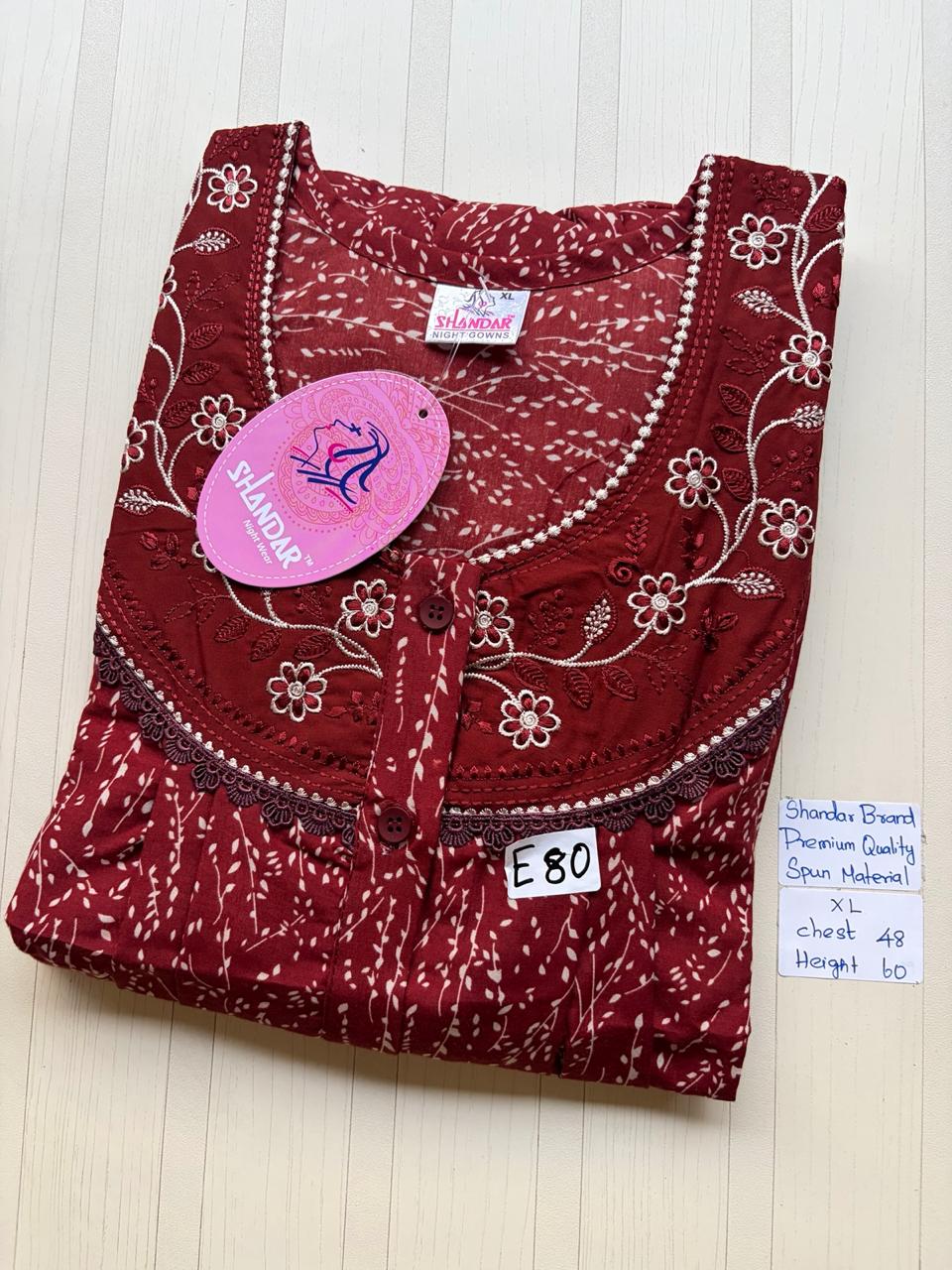 CSS001 Height Shandar Spun Nighty