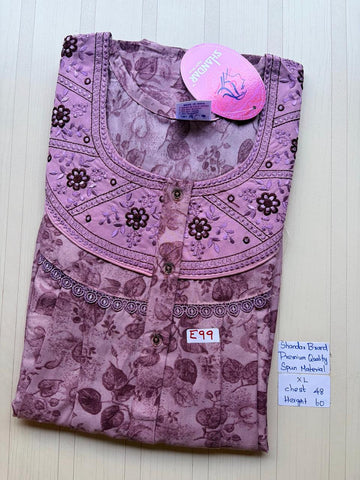 CSS015 Height Shandar Spun Nighty