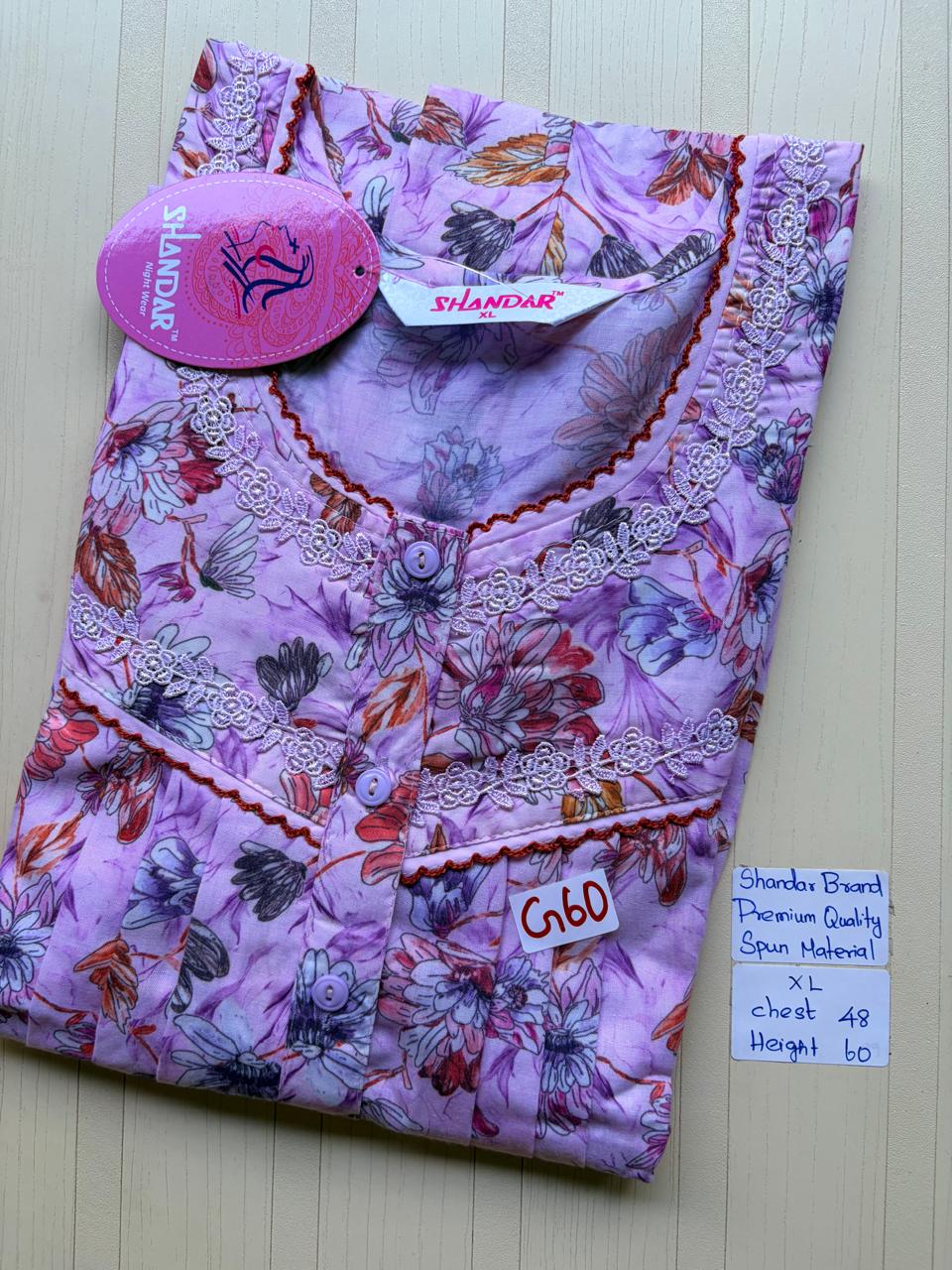 CSS025 Height Shandar Spun Nighty