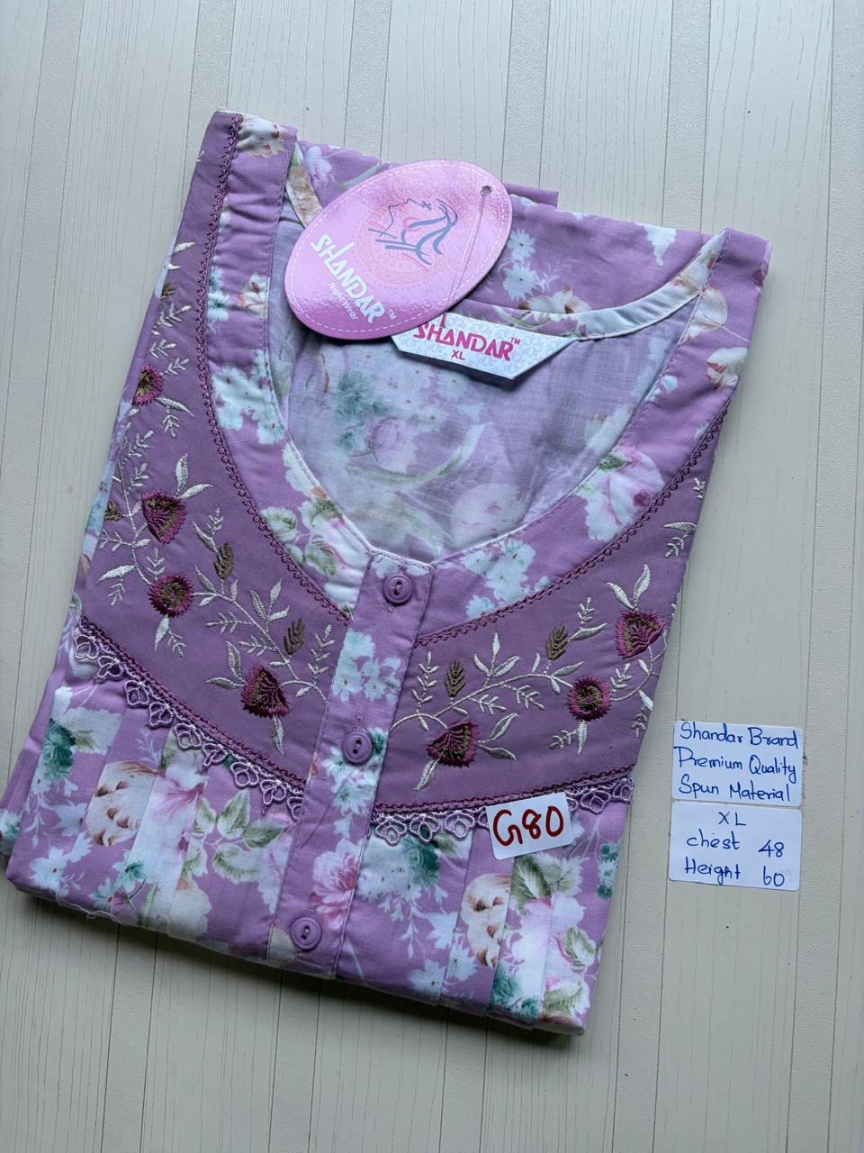 CSS033 Height Shandar Spun Nighty