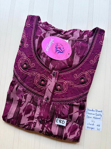 CSS009 Height Shandar Spun Nighty