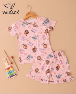 GKS010 GIRL KIDS SHORTS SET