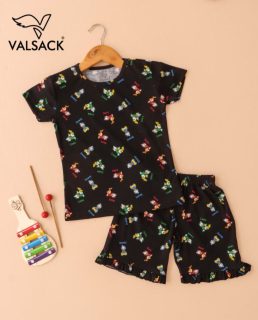GKS012 GIRL KIDS SHORTS SET