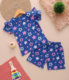 GKS018 GIRL KIDS SHORTS SET