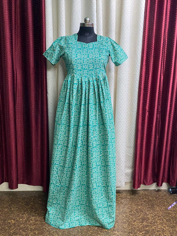 MFS079 Peacock maxi frock Height