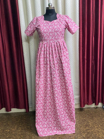 MFS080 Peacock maxi frock Height