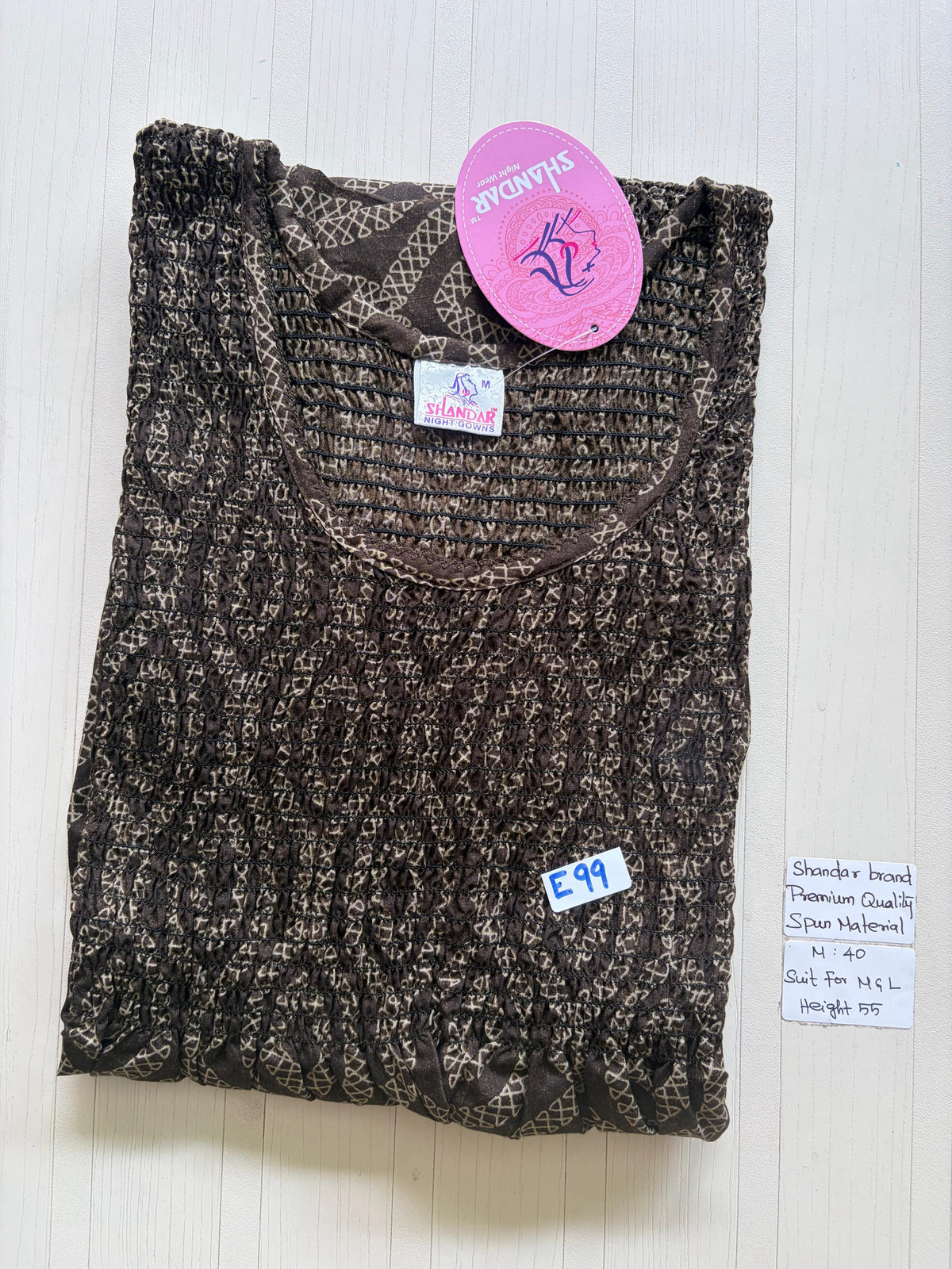 ASS 398 Shandar Spun nighty