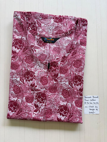 AASZ 367 Peacock Zip Nighty BP CPS