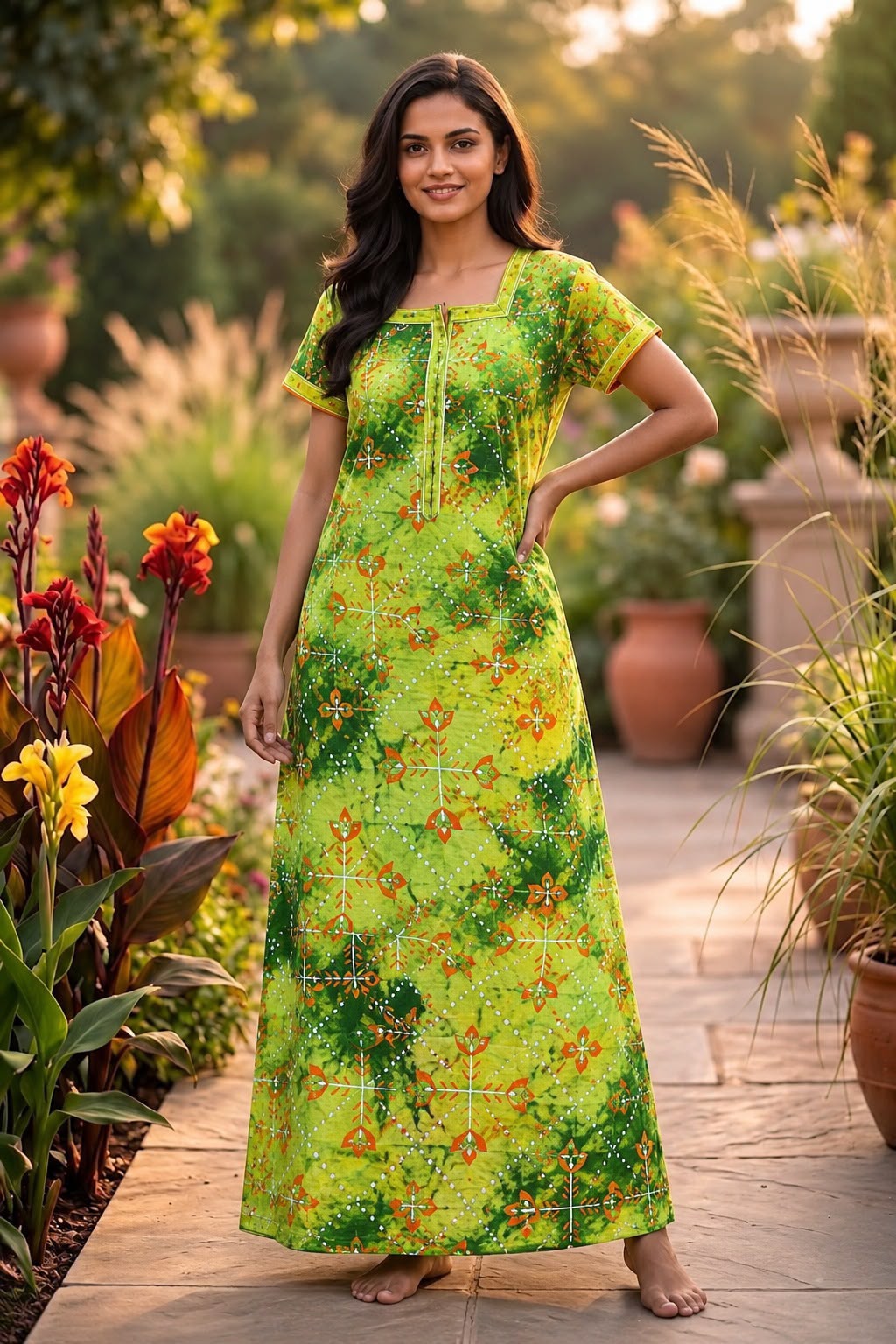AASZ 368 Peacock Zip Nighty BP CPS