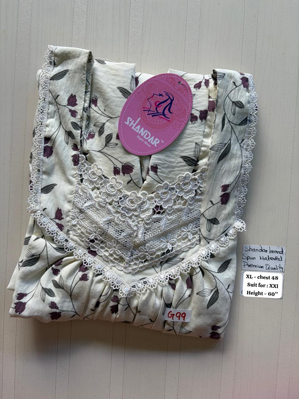 CSS 494 Height Shandar Spun nighty