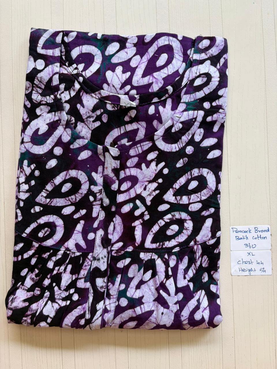 AAS1313 Peacock Pleats Zip Batik BP
