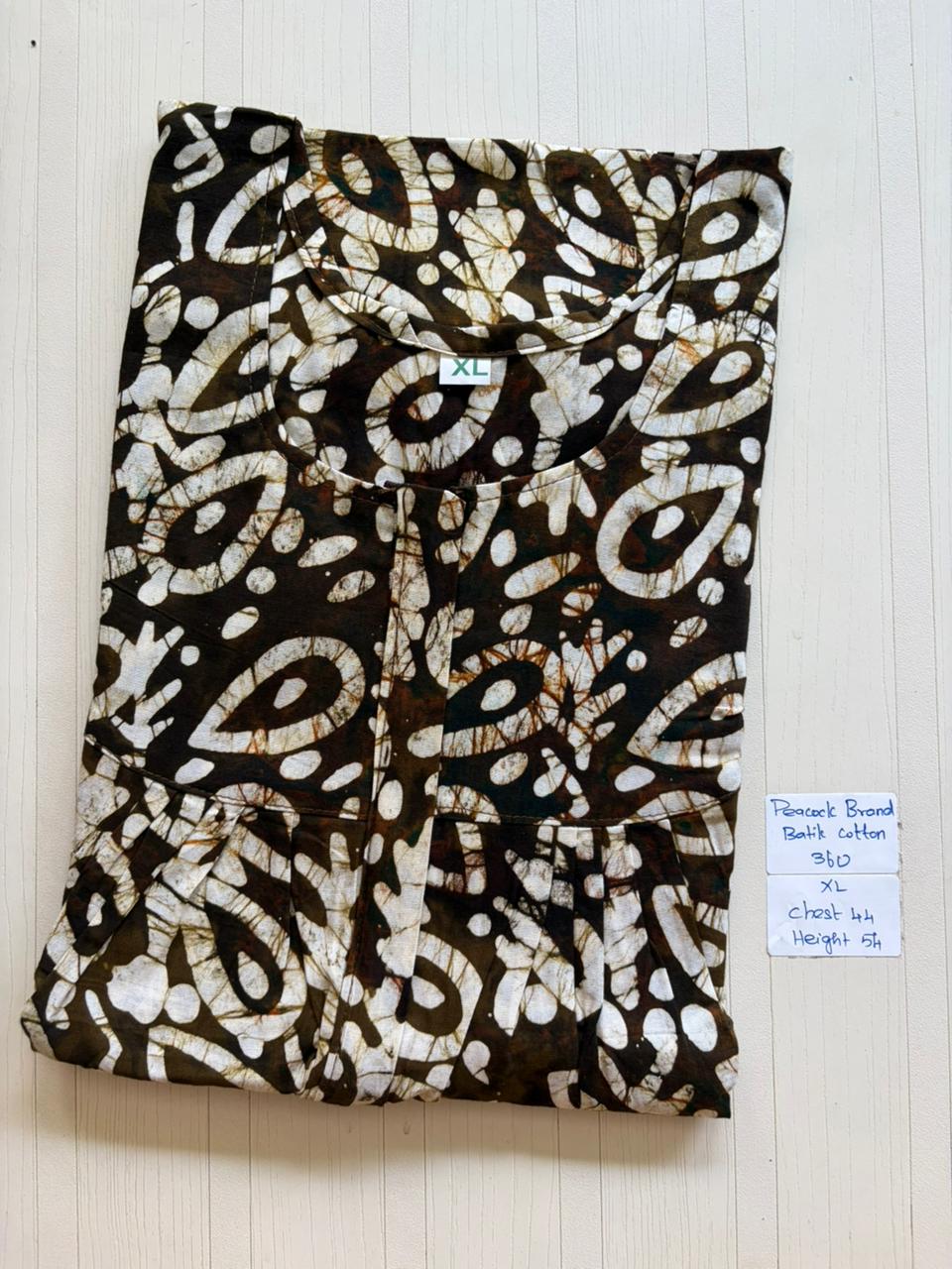 AAS13230 Peacock Pleats Zip Batik BP