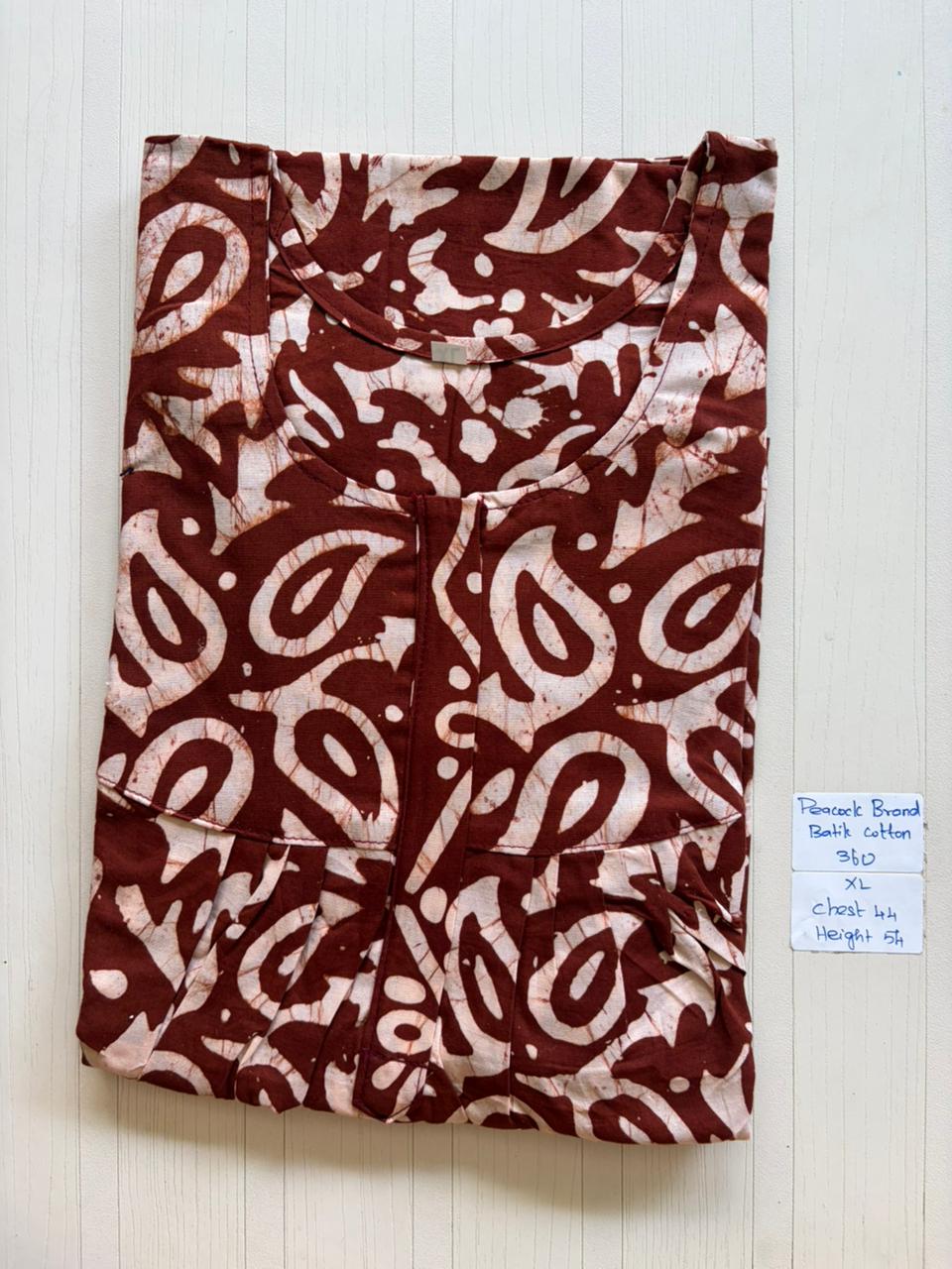 AAS1311 Peacock Pleats Zip Batik BP