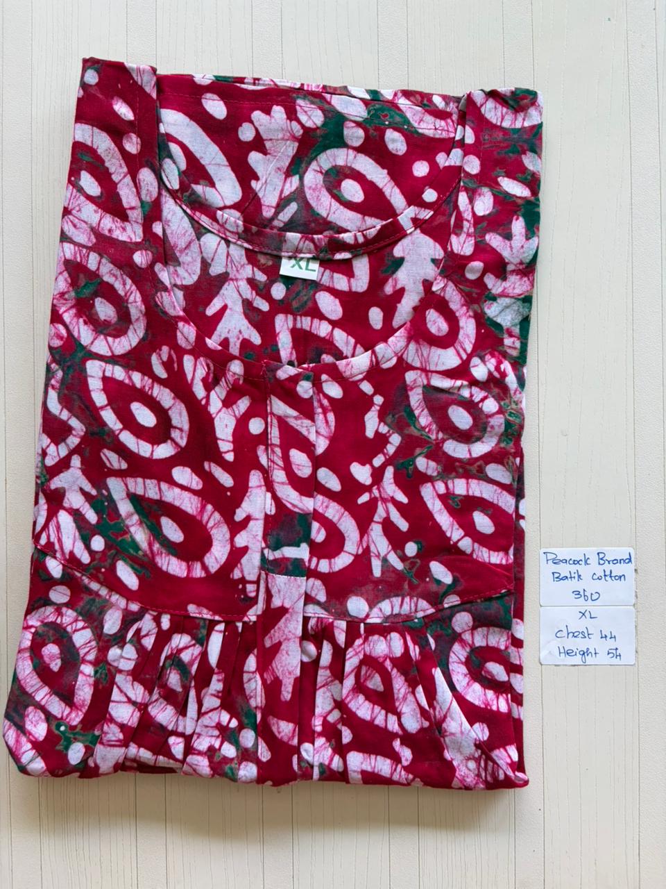 AAS1323 Peacock Pleats Zip Batik BP