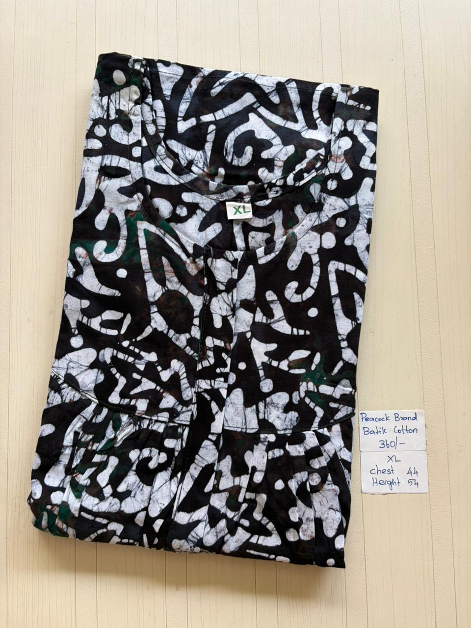 AAS1328 Peacock Pleats Zip Batik BP