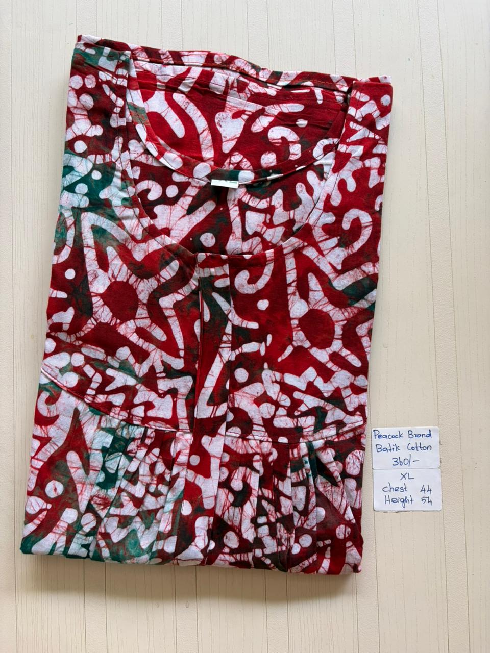 AAS1317 Peacock Pleats Zip Batik BP