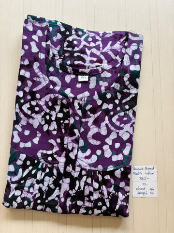 AAS1314 Peacock Pleats Zip Batik BP