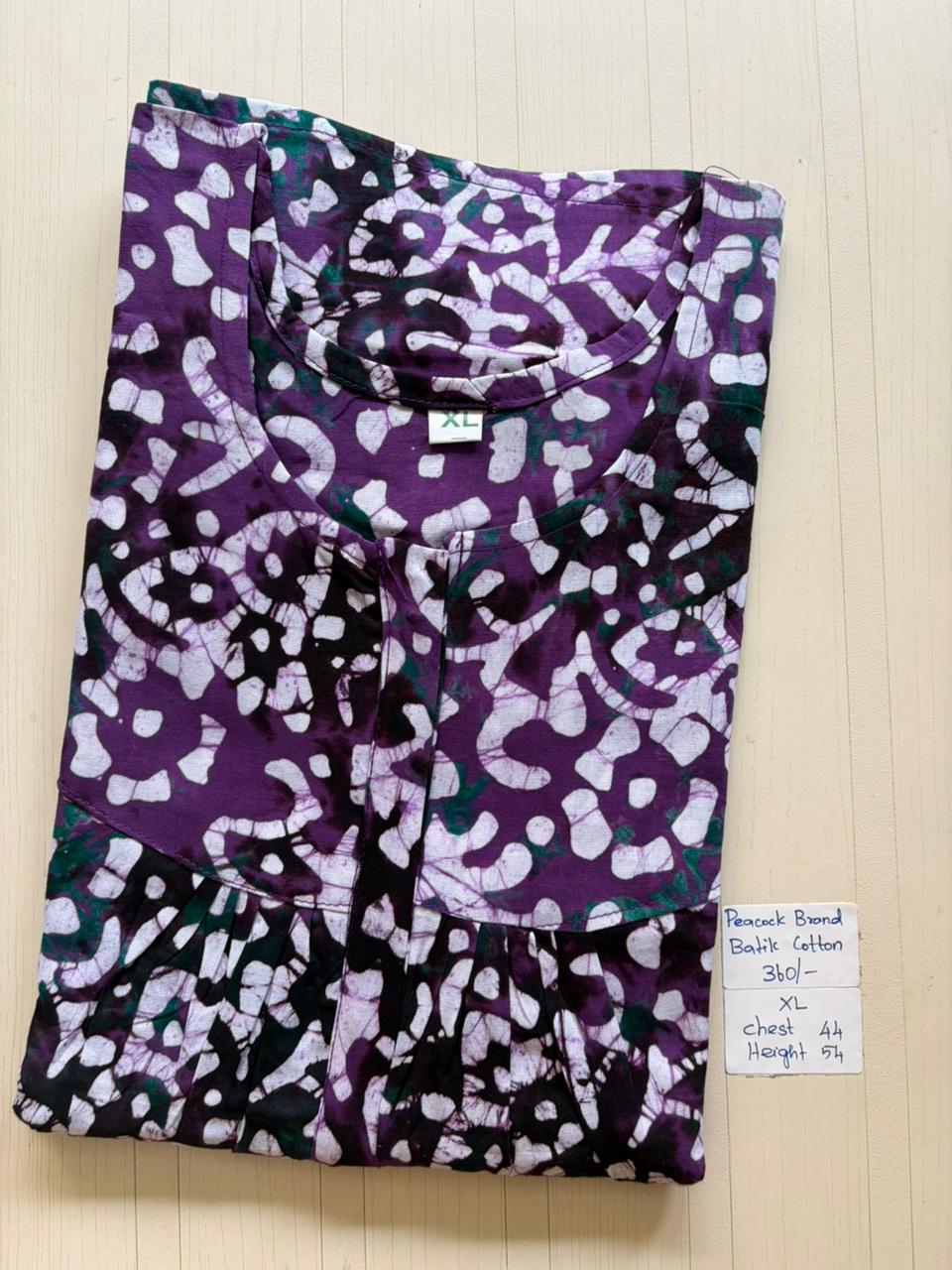 AAS1314 Peacock Pleats Zip Batik BP