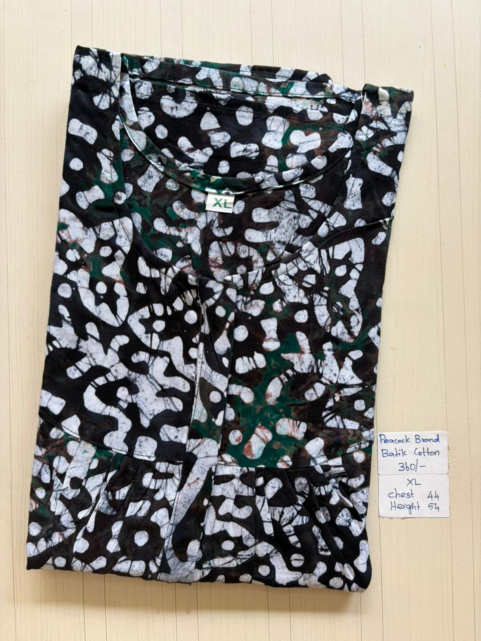AAS1327 Peacock Pleats Zip Batik BP