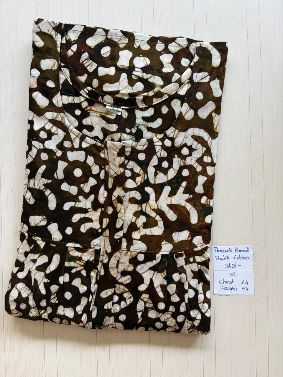 AAS1325 Peacock Pleats Zip Batik BP