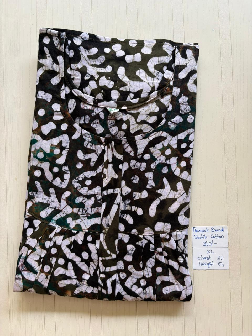AAS1316 Peacock Pleats Zip Batik BP