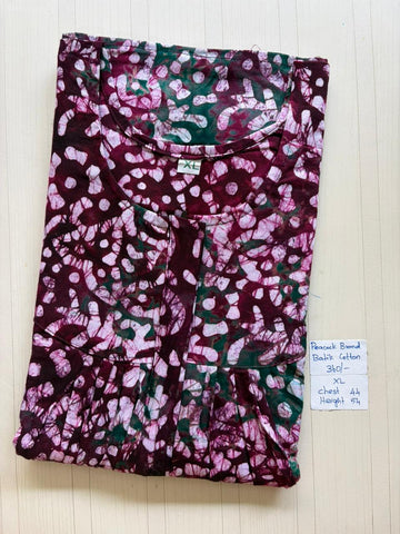AAS1326 Peacock Pleats Zip Batik BP