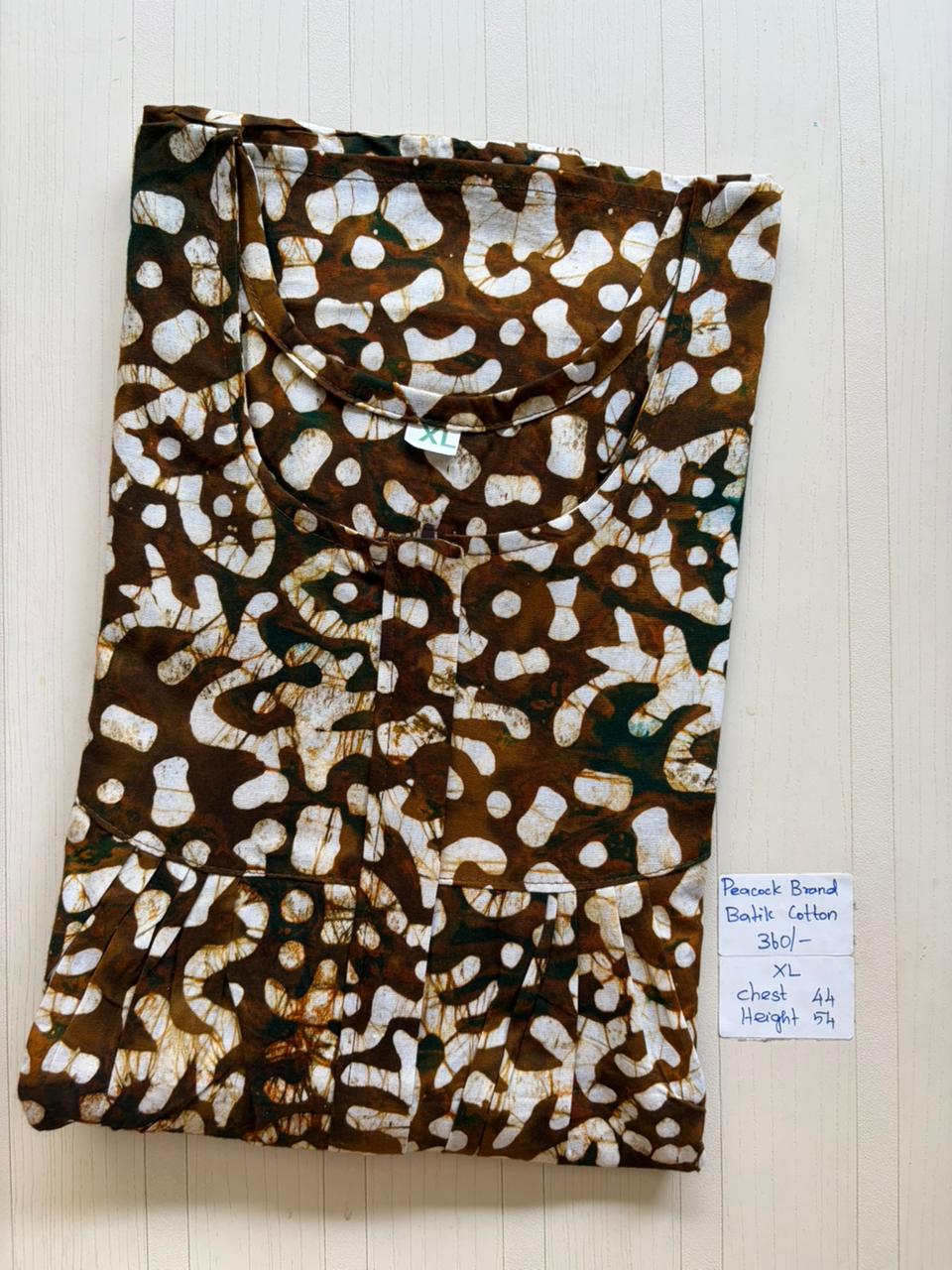 AAS1306 Peacock Pleats Zip Batik BP