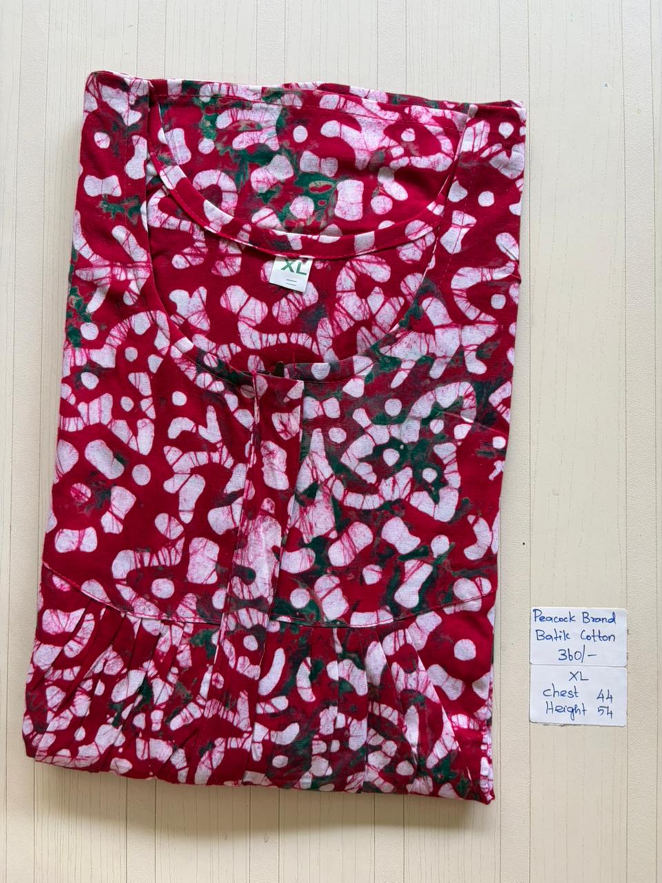 AAS1319 Peacock Pleats Zip Batik BP