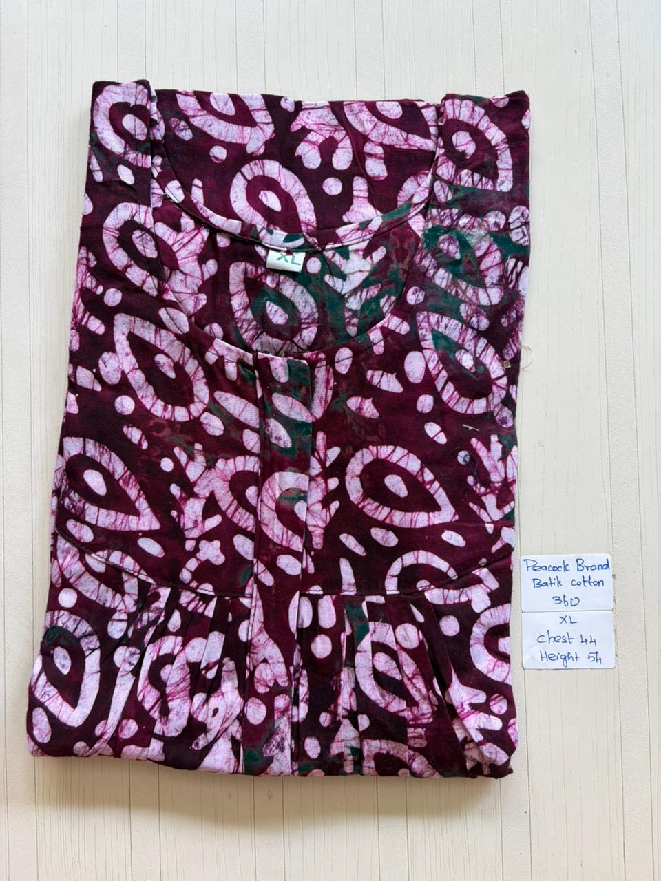 AAS1320 Peacock Pleats Zip Batik BP