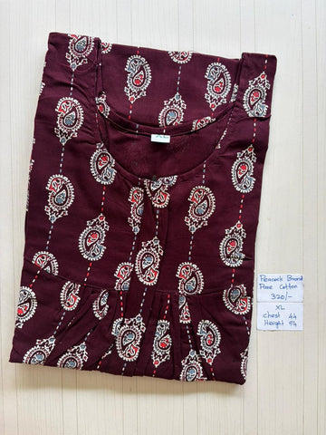 AAS1274 Peacock Pleats Zip BP