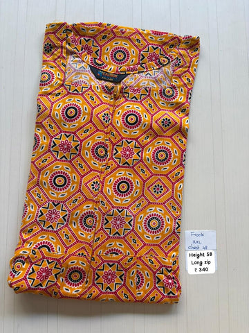 AAS1509 Height Peacock Long Zip Frock