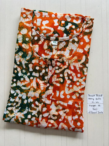 AAS1343 Peacock Pleats Zip Batik BP