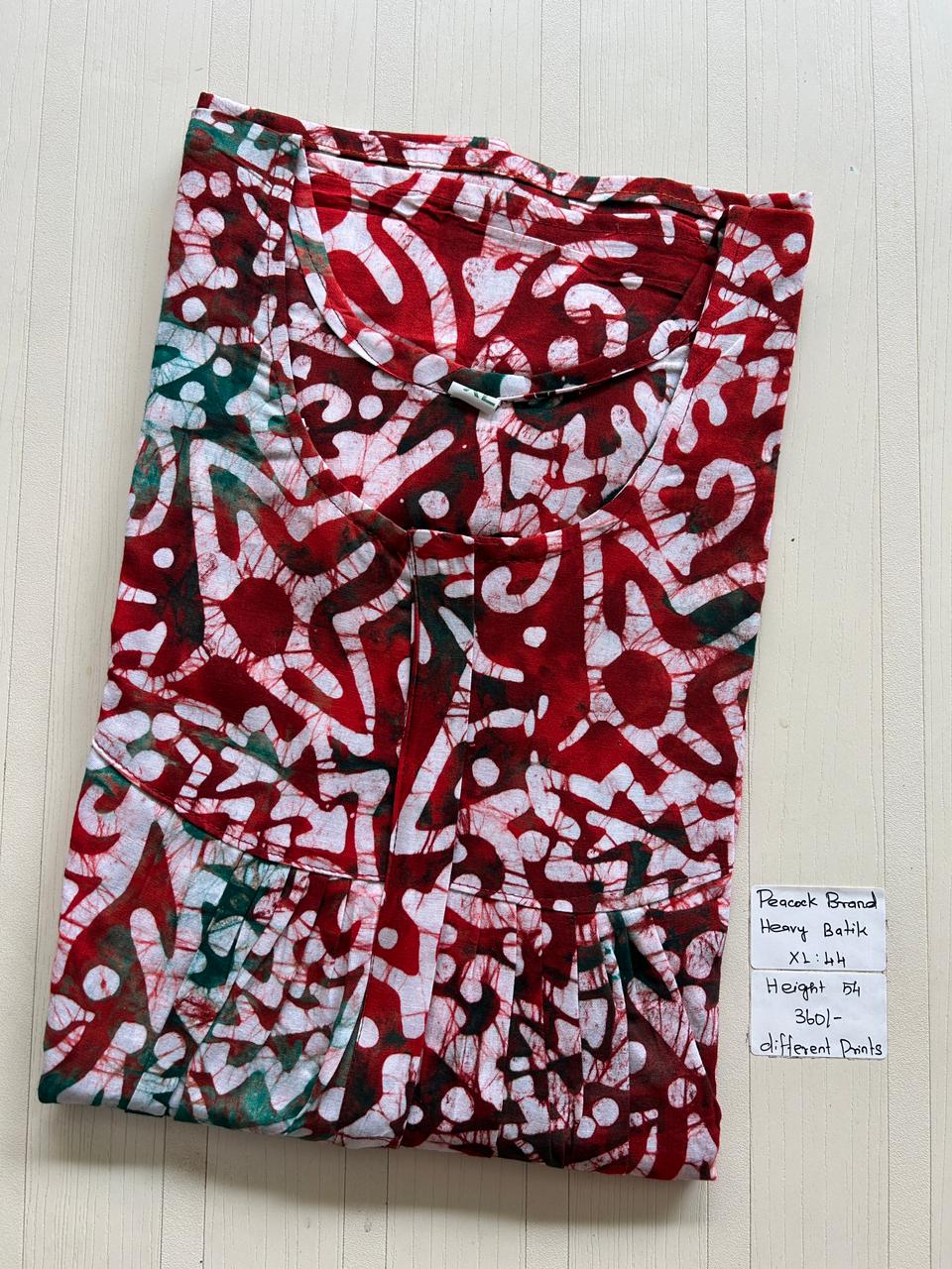 AAS1337 Peacock Pleats Zip Batik BP