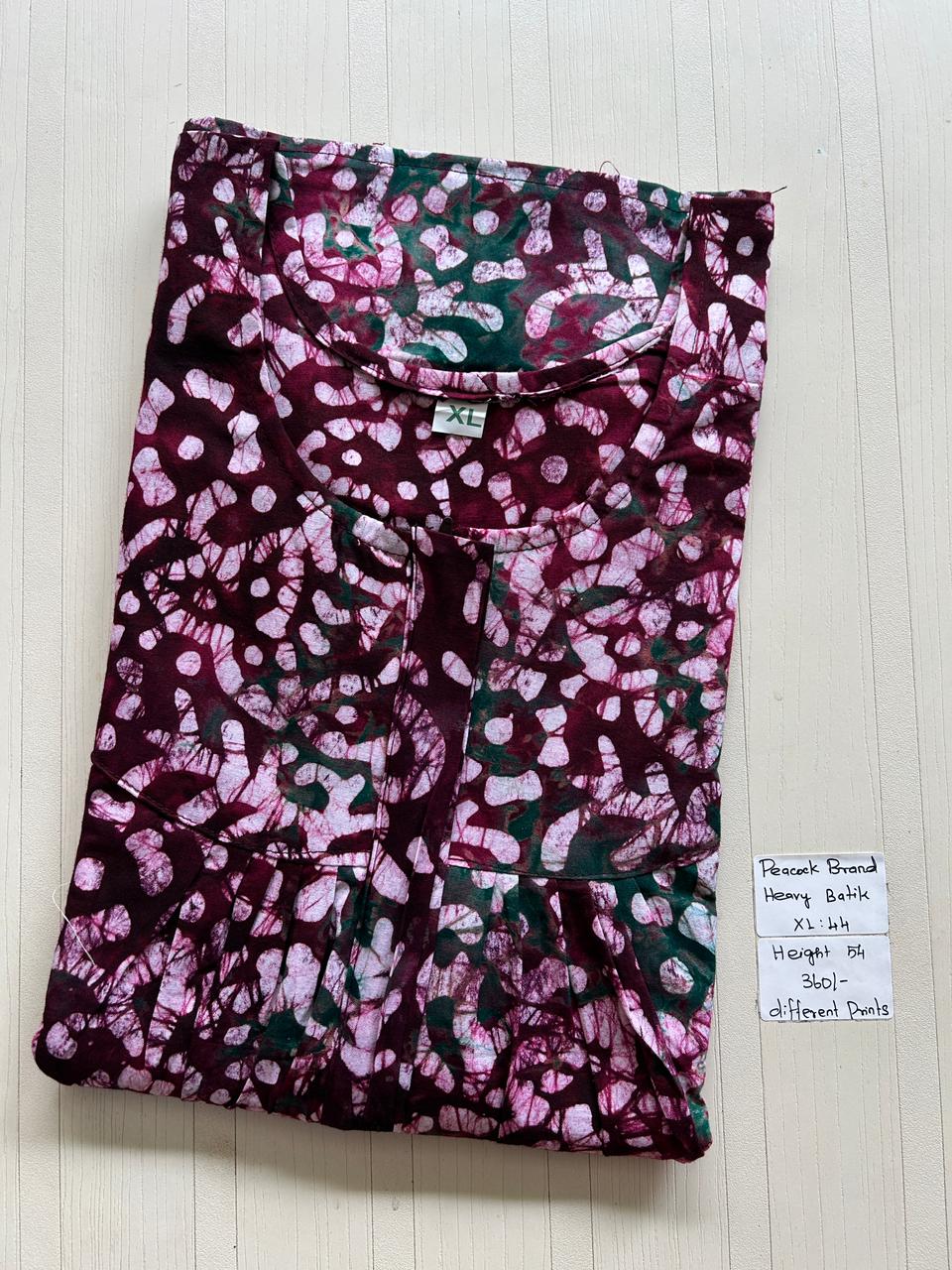 AAS1339 Peacock Pleats Zip Batik BP