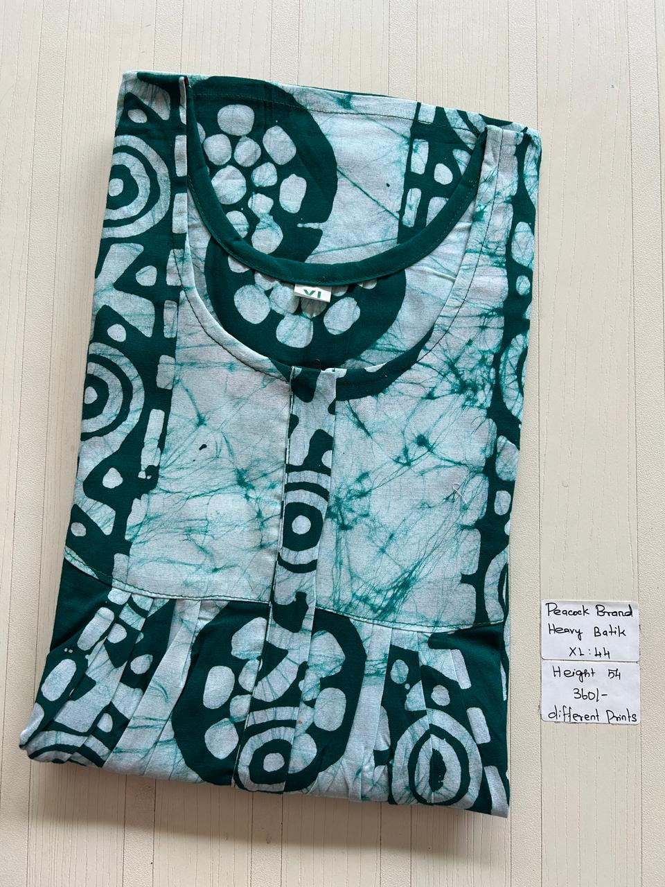 AAS13231 Peacock Pleats Zip Batik BP
