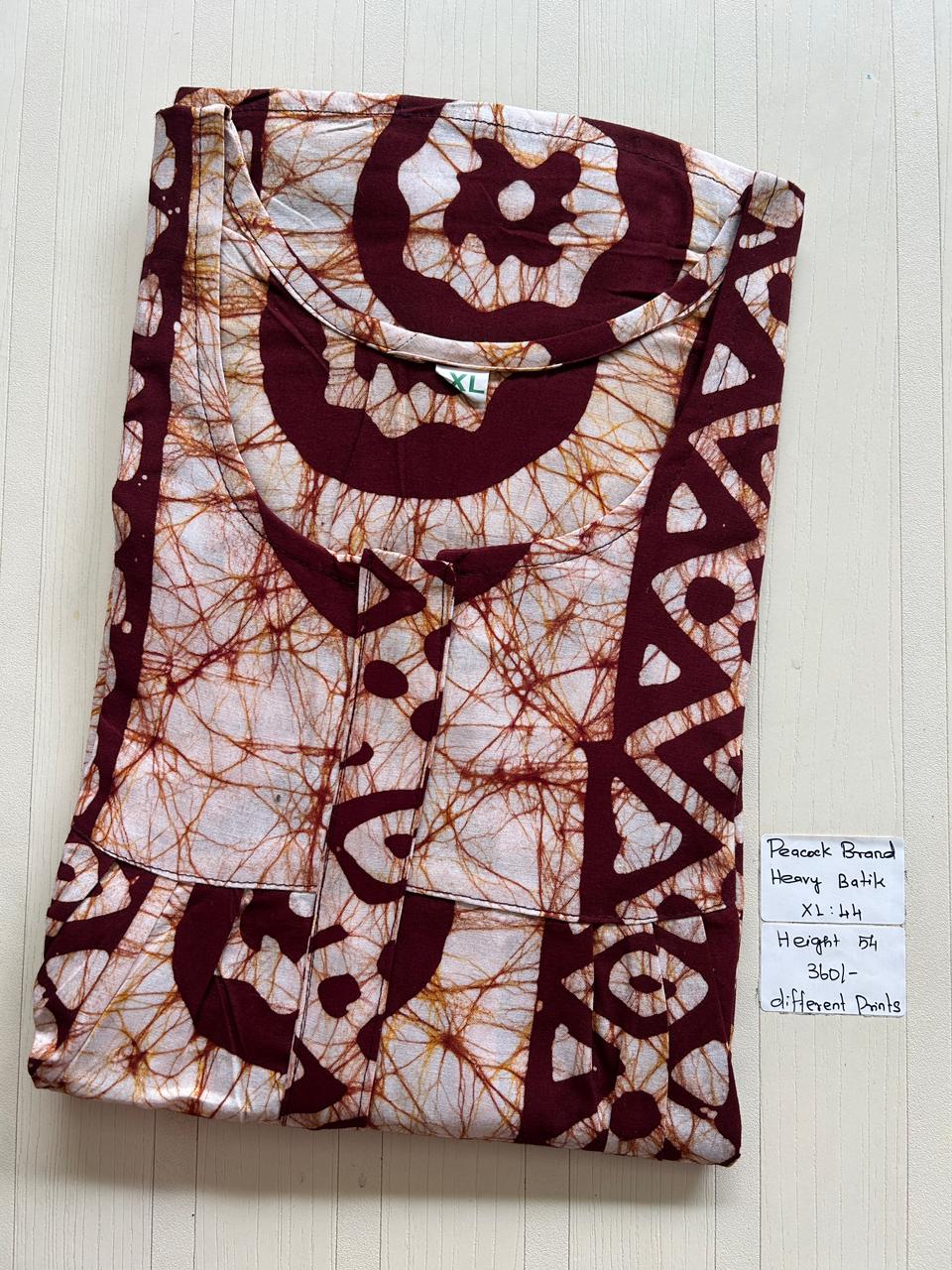 AAS1335 Peacock Pleats Zip Batik BP