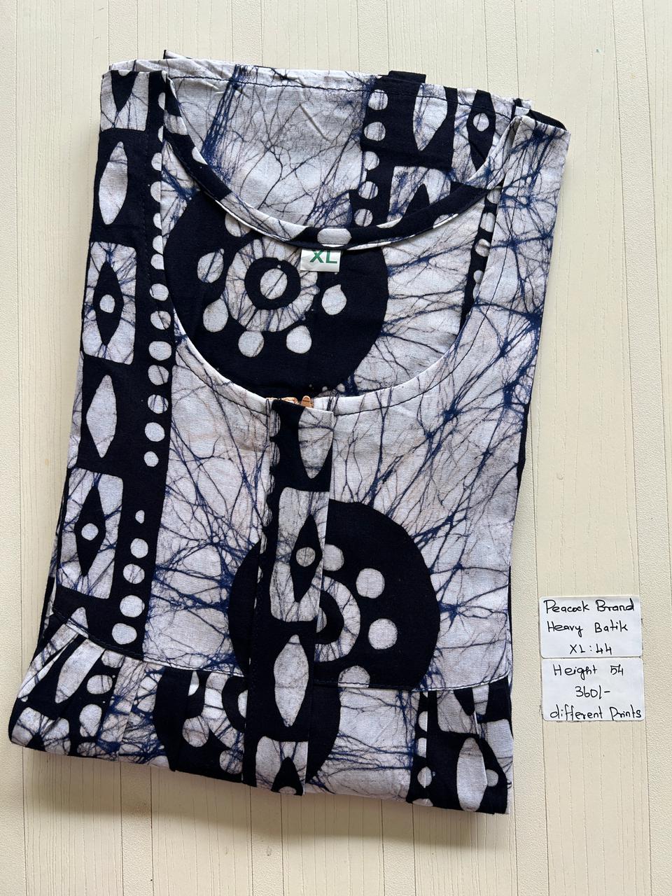AAS1334 Peacock Pleats Zip Batik BP