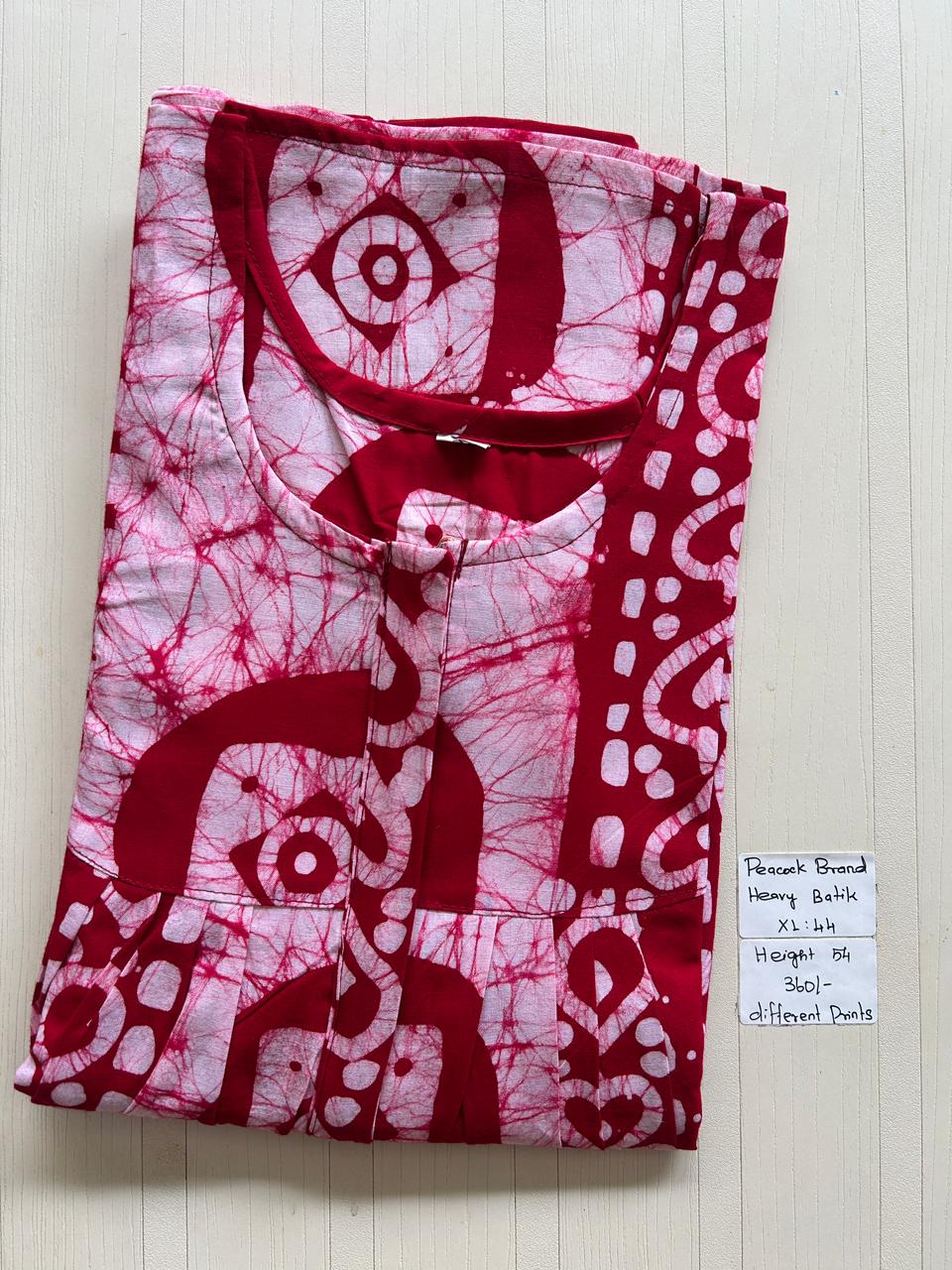 AAS1333 Peacock Pleats Zip Batik BP