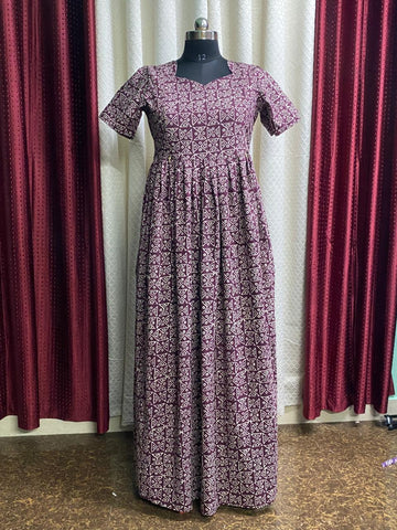 MFS086 Peacock maxi frock Height