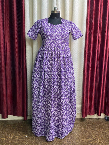 MFS083 Peacock maxi frock Height