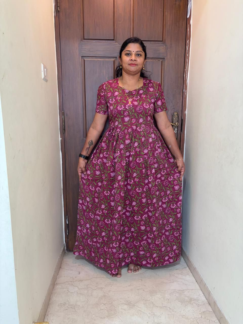 MFS093 Peacock Height maxi frock
