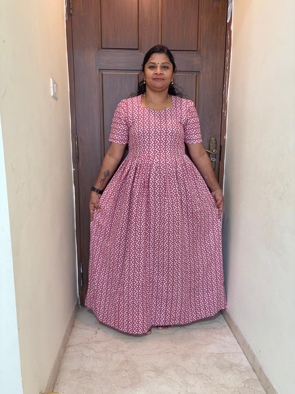 MFS107 Peacock Height maxi frock