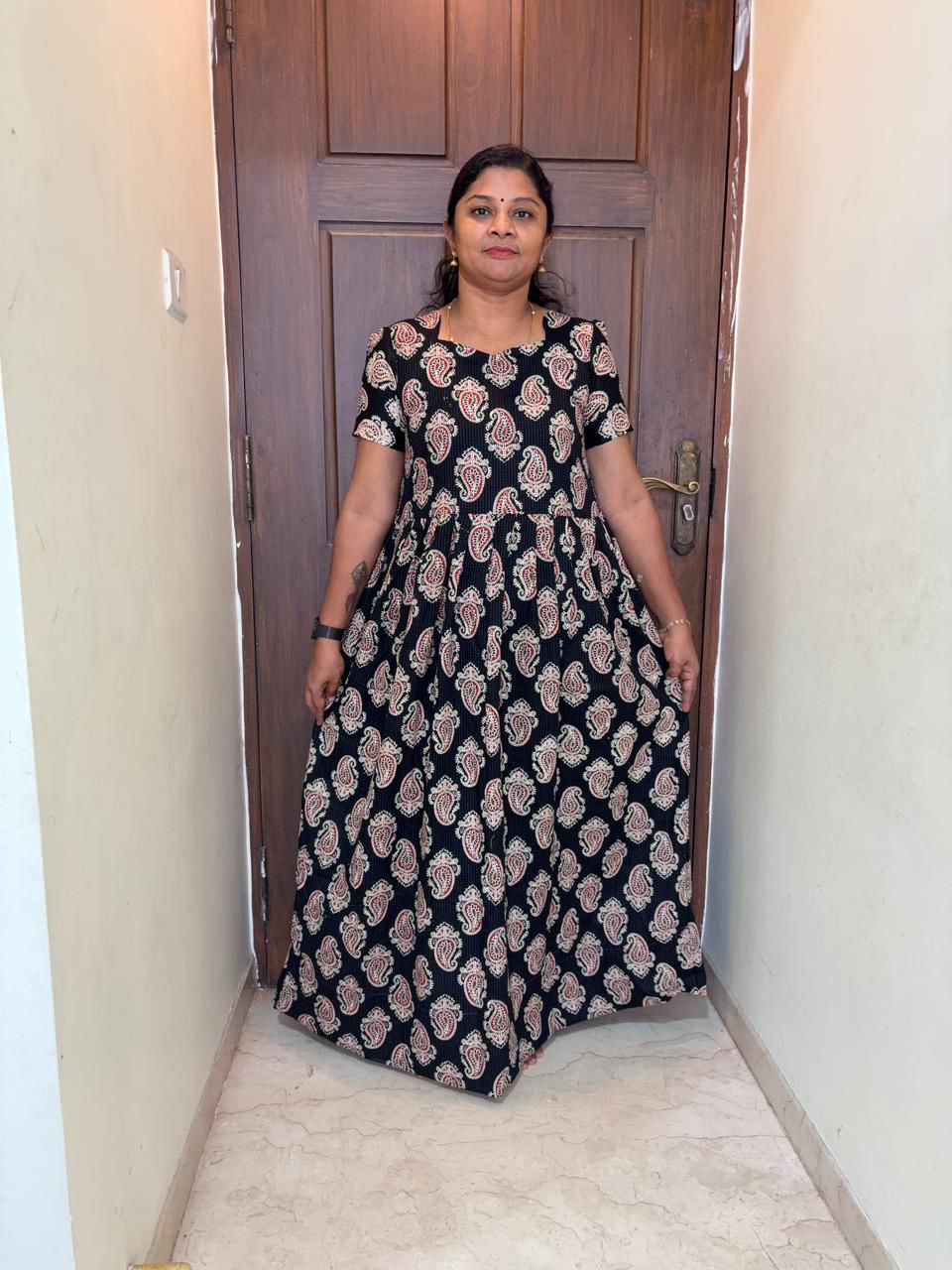 MFS109 Peacock Height maxi frock