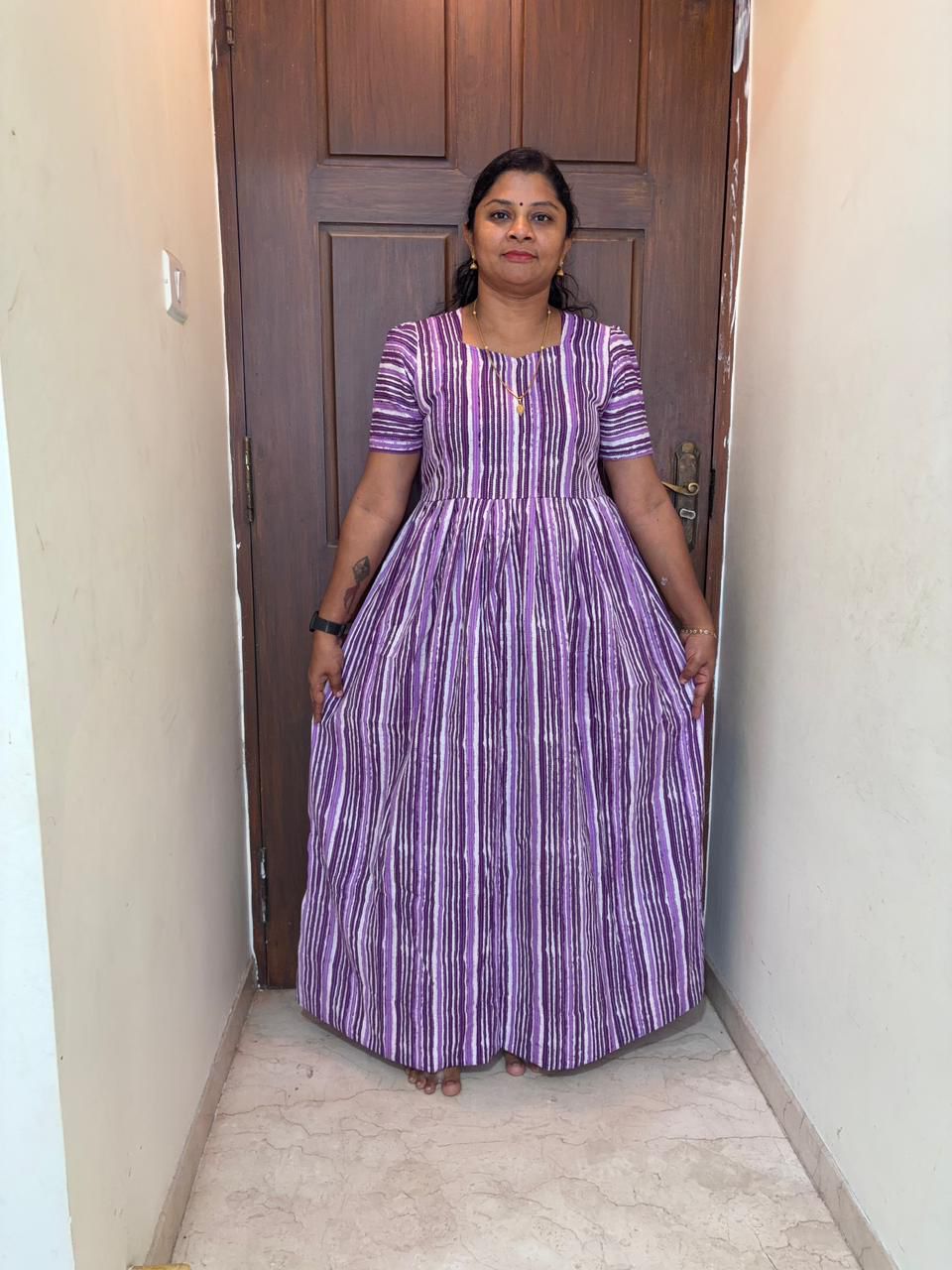 MFS103 Peacock Height maxi frock